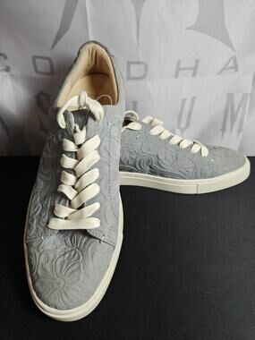 FRYE $148 Women's 10 Ivy Low Lace Floral Sneakers Blue